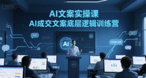AI文案实操课，AI成交文案底层逻辑训练营-木石资源网