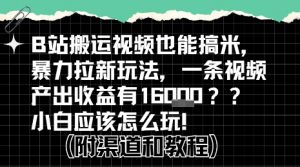 b站掘金计划？搬运视频也能挣拉新的收益，小白应该怎么玩！-木石资源网