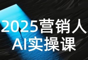 2025营销人Al实操课,AI营销抢跑实战,从Prompt到方案,效率碾压同行-木石资源网