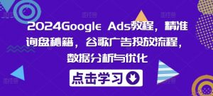 2024Google Ads教程，精准询盘秘籍，谷歌广告投放流程，数据分析与优化-木石资源网