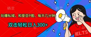 玩爆私域,和爱豆P图,每天几分钟 轻松日入300+【揭秘】-木石资源网