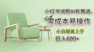 小红书减肥AI新赛道，零成本易操作，日入多张，小白轻松上手【揭秘】-木石资源网