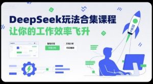 DeepSeek玩法合集课程,让你的工作效率飞升-木石资源网