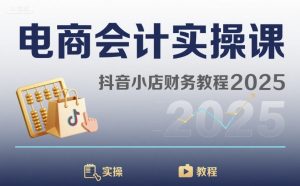 电商会计实操课-抖音小店财务教程2025-木石资源网
