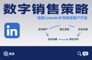 数字销售策略领英LinkedIn外贸精准客户开发-木石资源网
