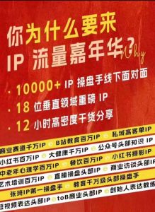 群响IP流量嘉年华,现场视频+IP江湖2024典藏版PPT-木石资源网