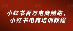 小红书百万电商陪跑，小红书电商培训教程-木石资源网