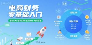 电商财务零基础入门,基础认知+基础实操+进阶突破,轻松掌握-木石资源网