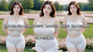 微胖女孩舞蹈AI视频制作提示词(含绘图词、视频词) 跳舞+视频教程-木石资源网
