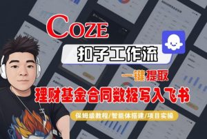 Coze扣子智能体工作流一键提取理财基金合同数据写入飞书,全流程保姆级教学-木石资源网
