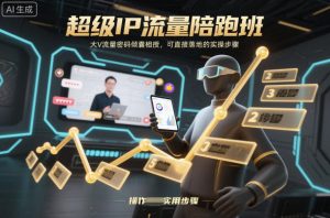 超级IP流量陪跑班,大V流量密码倾囊相授,可直接落地的实操步骤-木石资源网