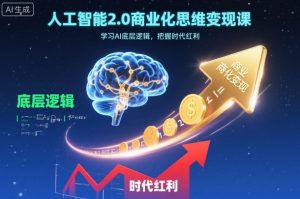 人工智能2.0商业化思维变现课,学习AI底层逻辑,把握时代红利-木石资源网