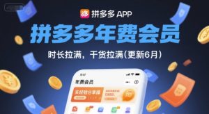 拼多多年费会员，实经验分享操，时长拉满，干货拉满(更新11月)-木石资源网