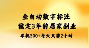 全自动数字标注,稳定3年的蓝海项目,居家也能矩阵开干的副业,单机日入3张+【揭秘】-木石资源网