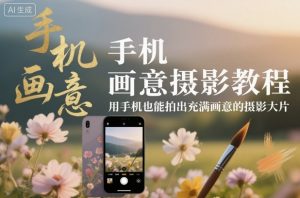 手机画意摄影教程,用手机也能拍出充满画意的摄影大片-木石资源网