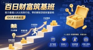 百日财富筑基班,助力普通人从认知到行动,带你解锁顶级财富密码-木石资源网