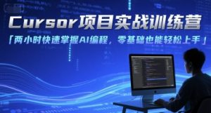 Cursor项目实战训练营,两小时快速掌握AI编程,零基础也能轻松上手-木石资源网