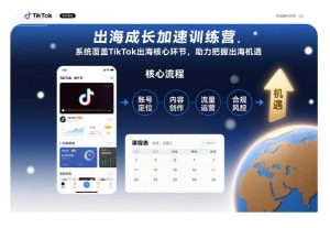 出海成长加速训练营，系统覆盖TikTok出海核心环节，助力把握出海机遇（更新）-木石资源网