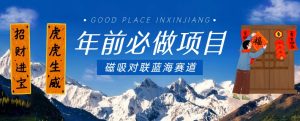 年前必做项目,磁吸对联蓝海赛道,傻瓜式操作复制粘贴纯搬运,一部手机即可完成-木石资源网