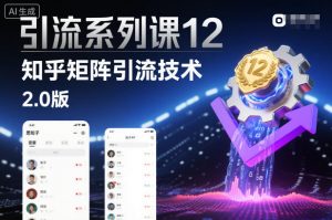 引流系列课12：知乎矩阵引流技术2.0版-木石资源网