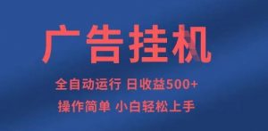 广告挂G全自动5张+项目,操作简单,小白轻松上手【揭秘】-木石资源网