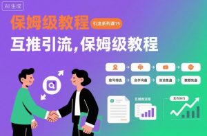 引流系列课15：互推引流，保姆级教程【文档】-木石资源网
