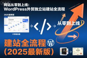 网站从零到上线:WordPress外贸独立站建站全流程(2025最新版)-木石资源网