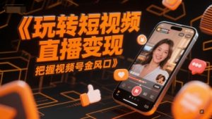 玩转短视频直播变现,把握视频号金风口-木石资源网