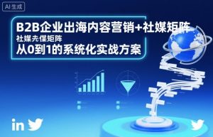 B2B企业出海内容营销+社媒矩阵,从0到1的系统化实战方案-木石资源网