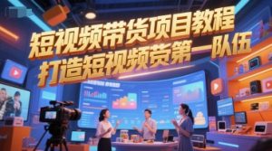 短视频带货项目教程,打造短视频带货第一队伍-木石资源网