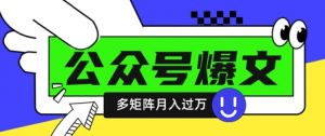 使用DeepSeek十分钟写100篇公众号爆文,多账号矩阵操作轻松月入过W-木石资源网