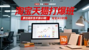 淘宝天猫打爆班原创高阶技术第69期:淘宝从0到爆-木石资源网