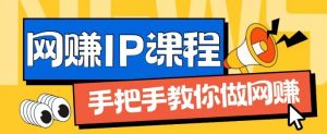 ip合伙人打造1.0,从0到1教你做网创,实现月入过万【揭秘】-木石资源网