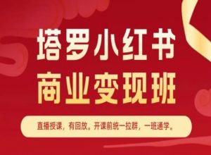 塔罗小红书商业变现班，小红书变现教程-木石资源网