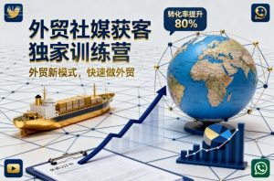 外贸社媒获客独家训练营,外贸新模式,快速做外贸-木石资源网