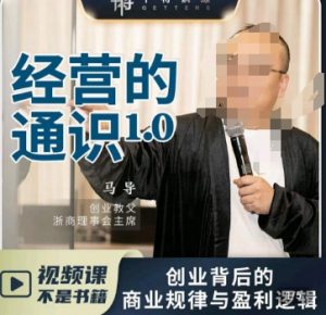 马导·经营的通识,创业背后的商业规律与财富逻辑-木石资源网