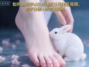 如何用即梦ai生成爆款玉足美足视频,即梦出图+即梦出视频,快速涨粉-木石资源网