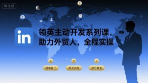 领英主动开发系列课,助力外贸人,全程实操-木石资源网