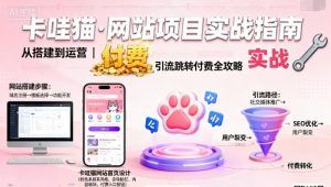 卡哇猫·网站项目,网站搭建与运营以及引流跳转付费-木石资源网