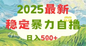 2025最新暴力自撸项目，日入5张+，可矩阵操作【揭秘】-木石资源网