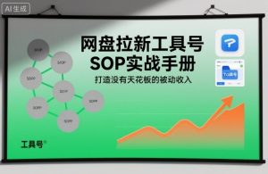 网盘拉新工具号SOP实战手册,打造没有天花板的被动收入-木石资源网