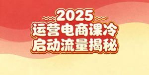 2025小红书运营电商课：新手实战＋冷启动＋流量揭秘-木石资源网