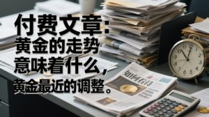 付费文章:黄金的走势意味着什么,如何看待黄金最近的调整-木石资源网