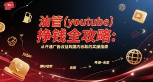 油管(youtube)挣钱全攻略:从开通广告收益到国内收款的实操指南-木石资源网