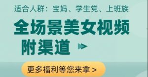 全场景美女视频制作,附渠道,当天变现【揭秘】-木石资源网