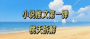 小说推文项目操作全流程第一弹,0粉就能做,门槛低非常适合新手-木石资源网
