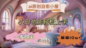 ai原创治愈小屋,小白也能轻松上手,一发即火,篇篇10w+【揭秘】-木石资源网