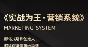 服装老板必修课《实战为王-营销系统》实现业绩被动式增长-木石资源网