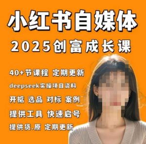 小红书电商自媒体创富课2.0版,实战打卡笔记训练营-木石资源网