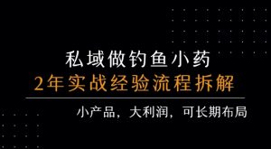 私域做钓鱼小药 每单利润3张+ 详细流程拆解-木石资源网